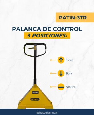 Patín Hidráulico 3 TON Reforzado con llantas color rojo de PU